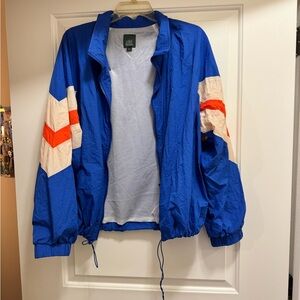 Vintage Blue Windbreaker Jacket